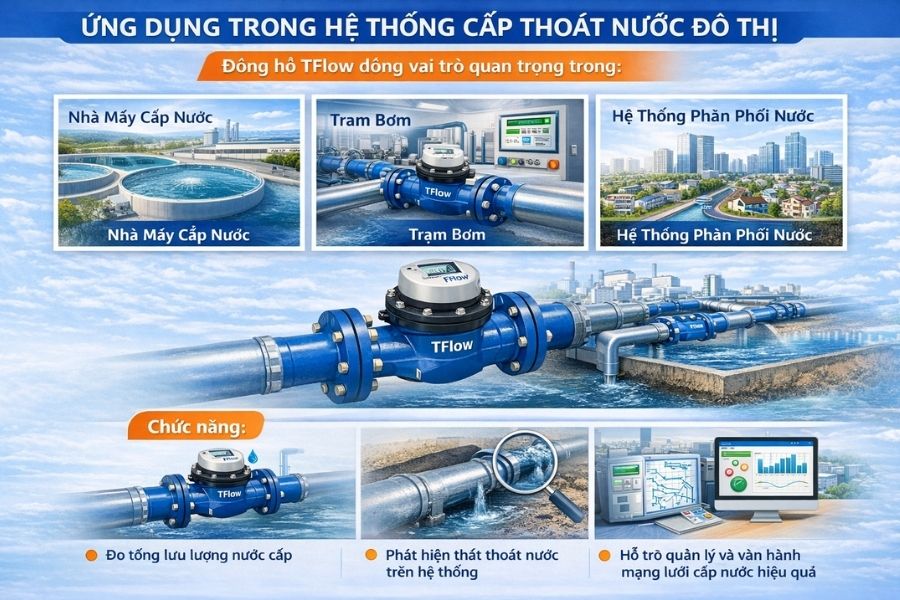 ứng dụng đồng hồ nước tflow